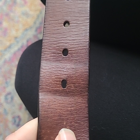 FOSSIL Dacey Brown Leather Belt - Picture 7 of 8